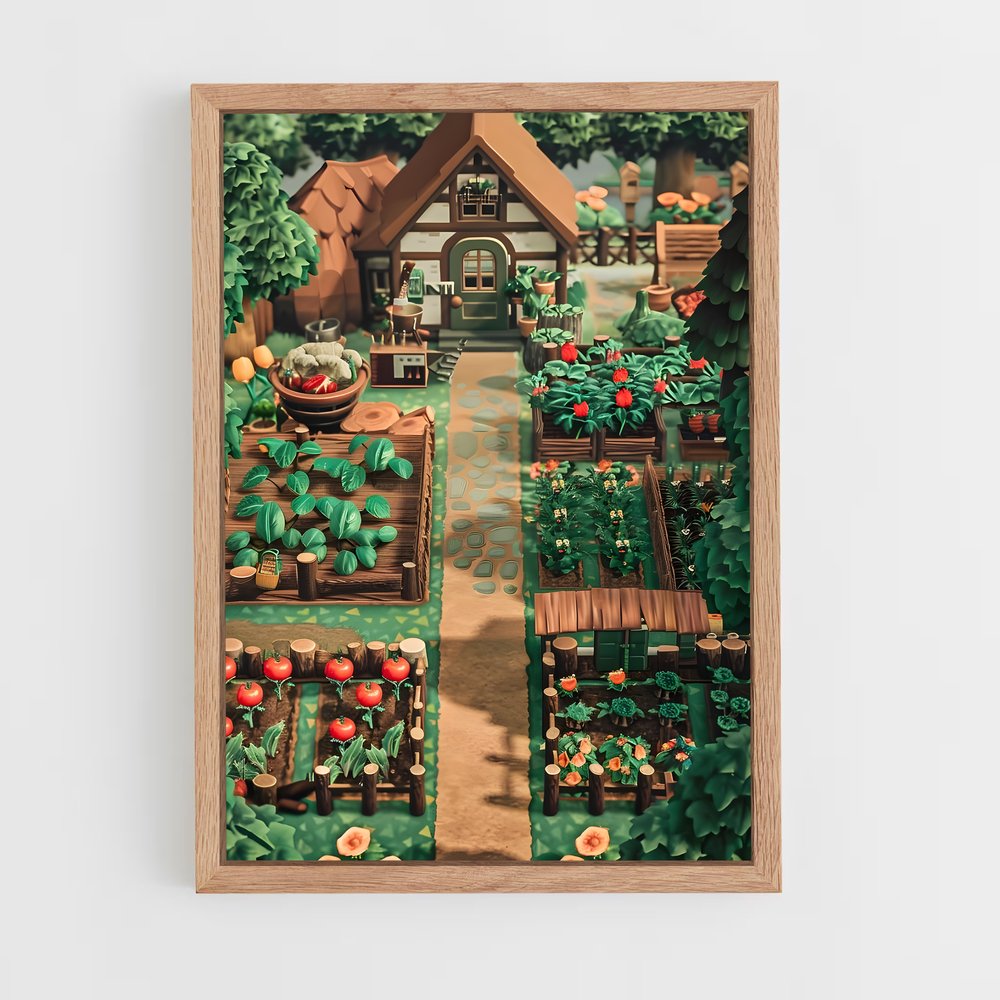 Poster Le Jardin de l'Amitié – affiche Animal Crossing (vue 4)